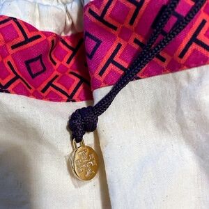 Cotton Tory Burch drawstring dust bag